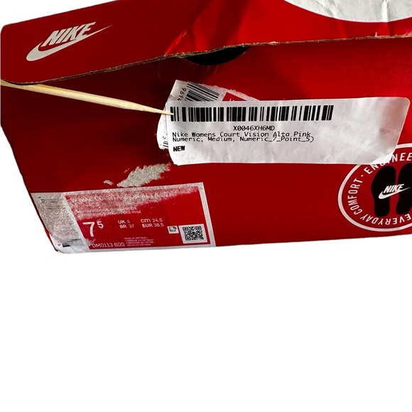 NIKE WOMANS COURT VISION ALTA PINK SZ 7M - Picture 7 of 16